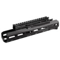 Hephaestus 10.5 Zoll 265mm CNC Aluminum M-LOK Handschutz mit 20mm Schienen Gasrohr Geeignet für Tokyo Marui ZET System AK Serie GBB Gewehre Airsoft Schwarz