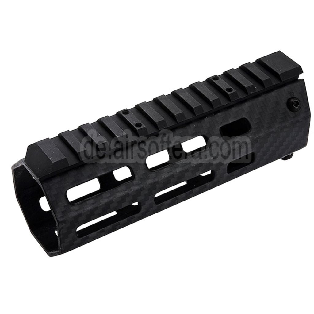 Revanchist Airsoft 145mm 5.5 Zoll Leichte Kohlefaser M-LOK Handschutz schienen system Geeignet für Tokyo Marui M4 Serie MWS GBB Gewehre Schwarz
