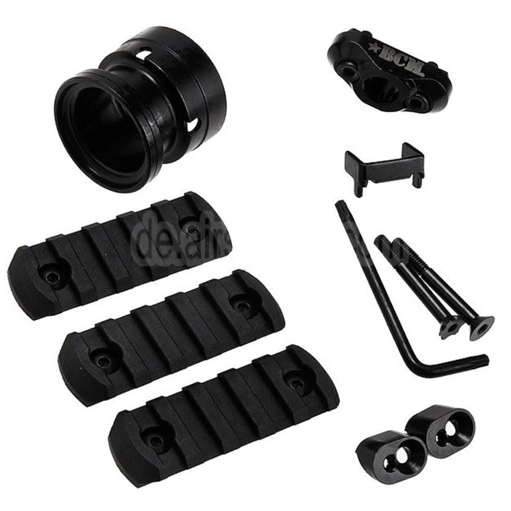 VFC 10 Zoll BCM GUNFIGHTER MCMR-10 M-LOK Handschutz schienen system Geeignet für VFC M4 Serie AEG Gewehre Airsoft Schwarz