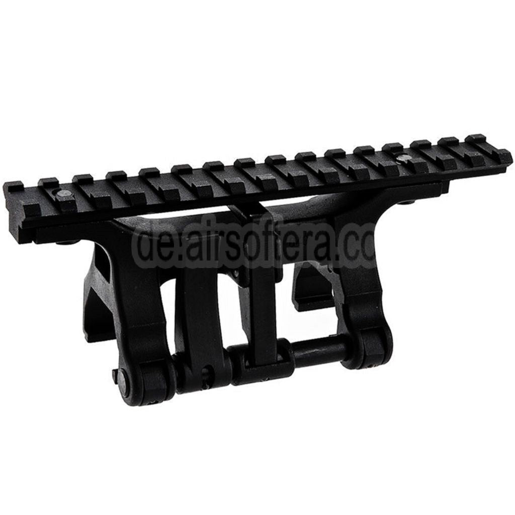VFC Alte Schule Picatinny Schienenklauenhalterung Geeignet für Umarex (Elite Force) H&K MP5 G3 HK53 Serie GBB Gewehre Airsoft Schwarz
