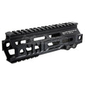 Z-Parts Aluminum 185mm 7 Zoll MK4 M-LOK Handschutz schienen system mit Laufmutter Geeignet für Tokyo Marui M4 Serie MWS GBB Gewehre Airsoft Schwarz