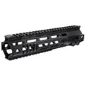Z-Parts Aluminum 260mm 10 Zoll MK4 M-LOK Handschutz schienen system mit Laufmutter Geeignet für Tokyo Marui M4 Serie MWS GBB Gewehre Airsoft Schwarz