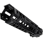 Z-Parts Aluminum 260mm 10 Zoll MK4 M-LOK Handschutz schienen system mit Laufmutter Geeignet für Tokyo Marui M4 Serie MWS GBB Gewehre Airsoft Schwarz