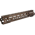 Z-Parts Aluminum 335mm 13 Zoll MK4 M-LOK Handschutz schienen system mit Laufmutter Geeignet für Tokyo Marui M4 Serie MWS GBB Gewehre Airsoft Tan