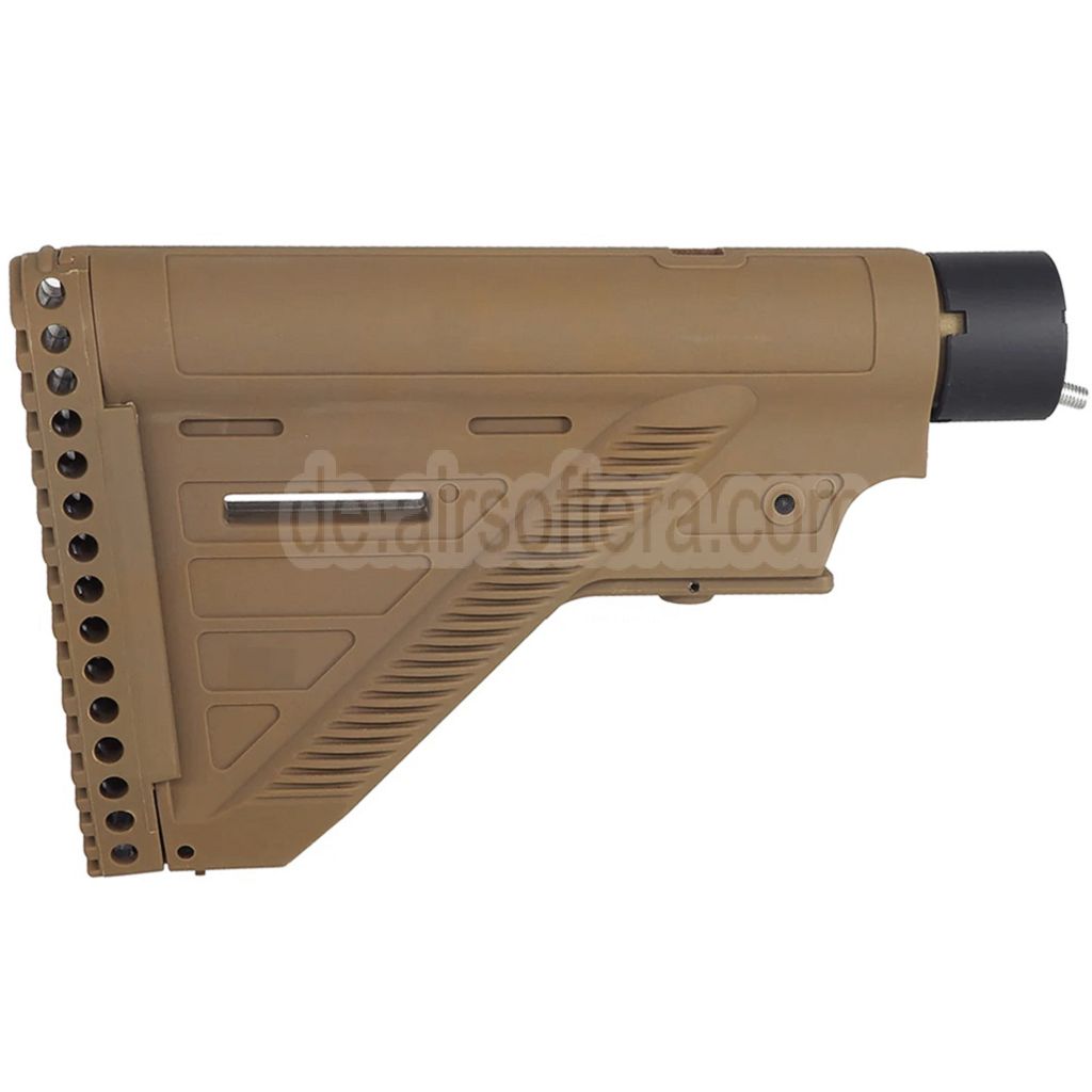 E&C 416A5 Stil Einziehbar Schaft mit Pufferrohr geeignet für HK416 Serie AEG Gewehre Airsoft