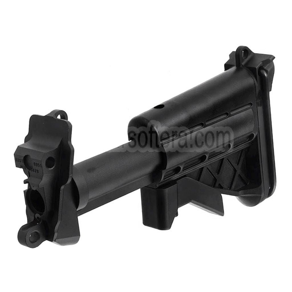 VFC Zusammenklappbares Schaft Kit Geeignet für VFC MK48 MOD1 AEG Maschinengewehre Airsoft Schwarz