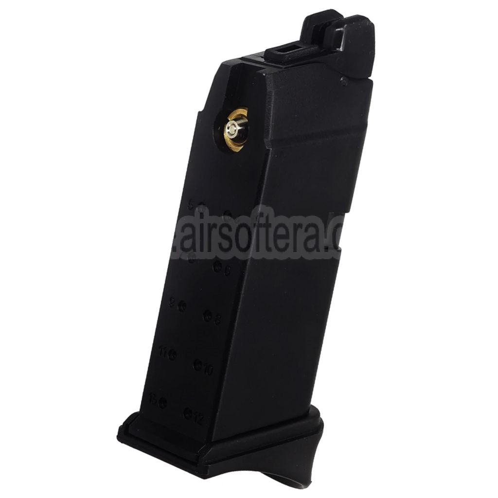 DOUBLE BELL 15rd Gas Magazin Geeignet für G26 G27 Serie GBB Pistolen Airsoft Schwarz