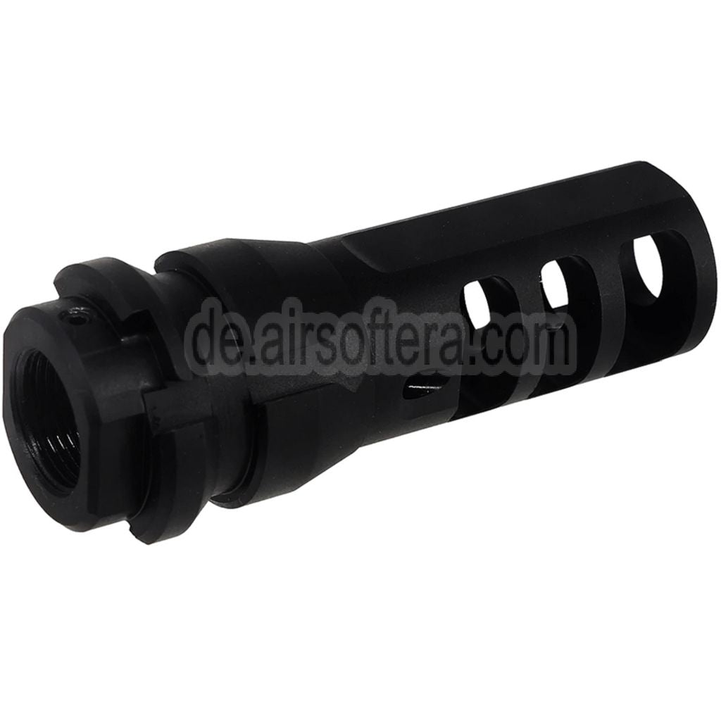 PTS Dead Air KeyMo Mündungsbremse Mündungsfeuerdämpfer Geeignet für -14mm CCW Gegen den Uhrzeigersinn Lauf Gewehre Airsoft
