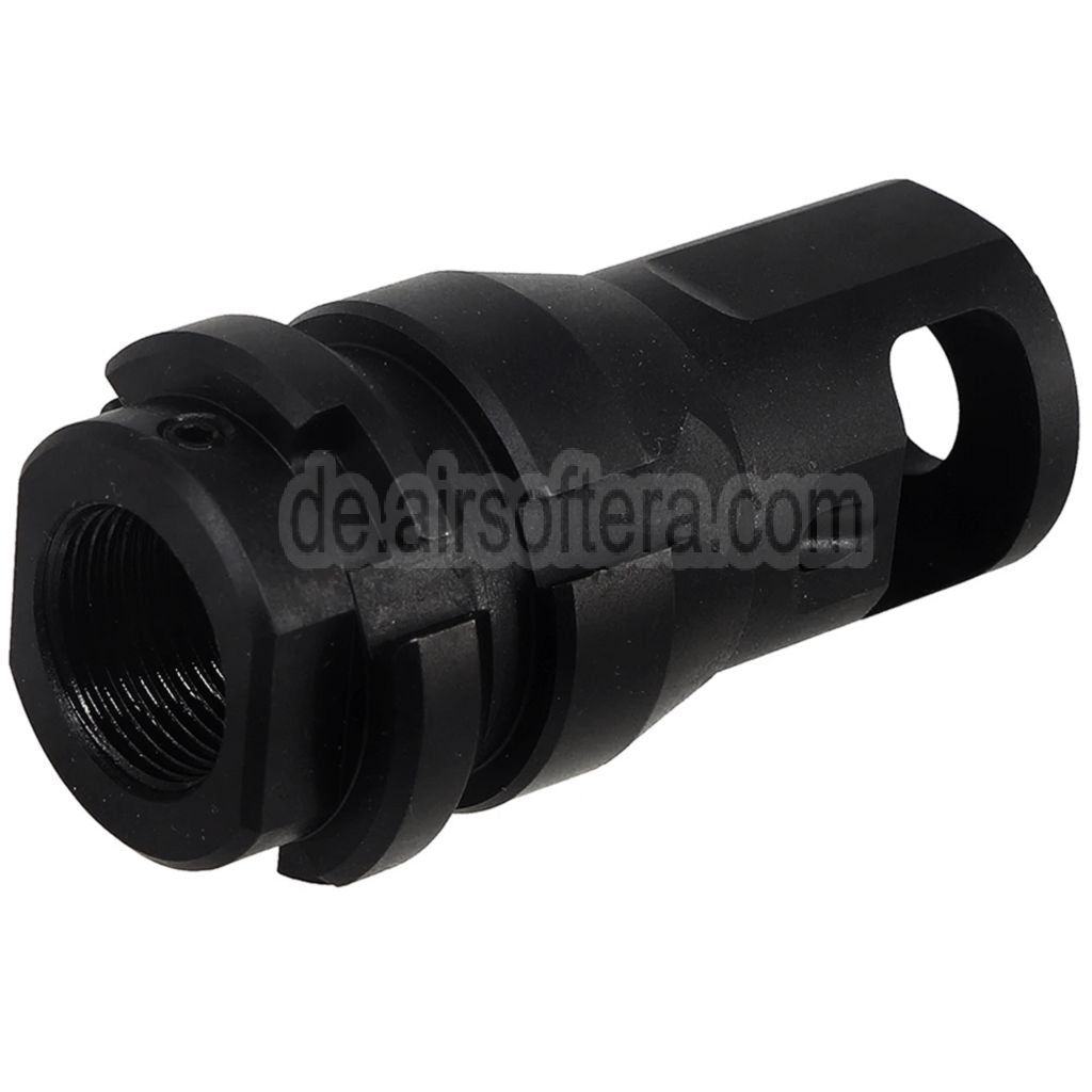 PTS Dead Air KeyMicro Mündungsbremse Mündungsfeuerdämpfer Geeignet für -14mm CCW Gegen den Uhrzeigersinn Lauf Gewehre Airsoft