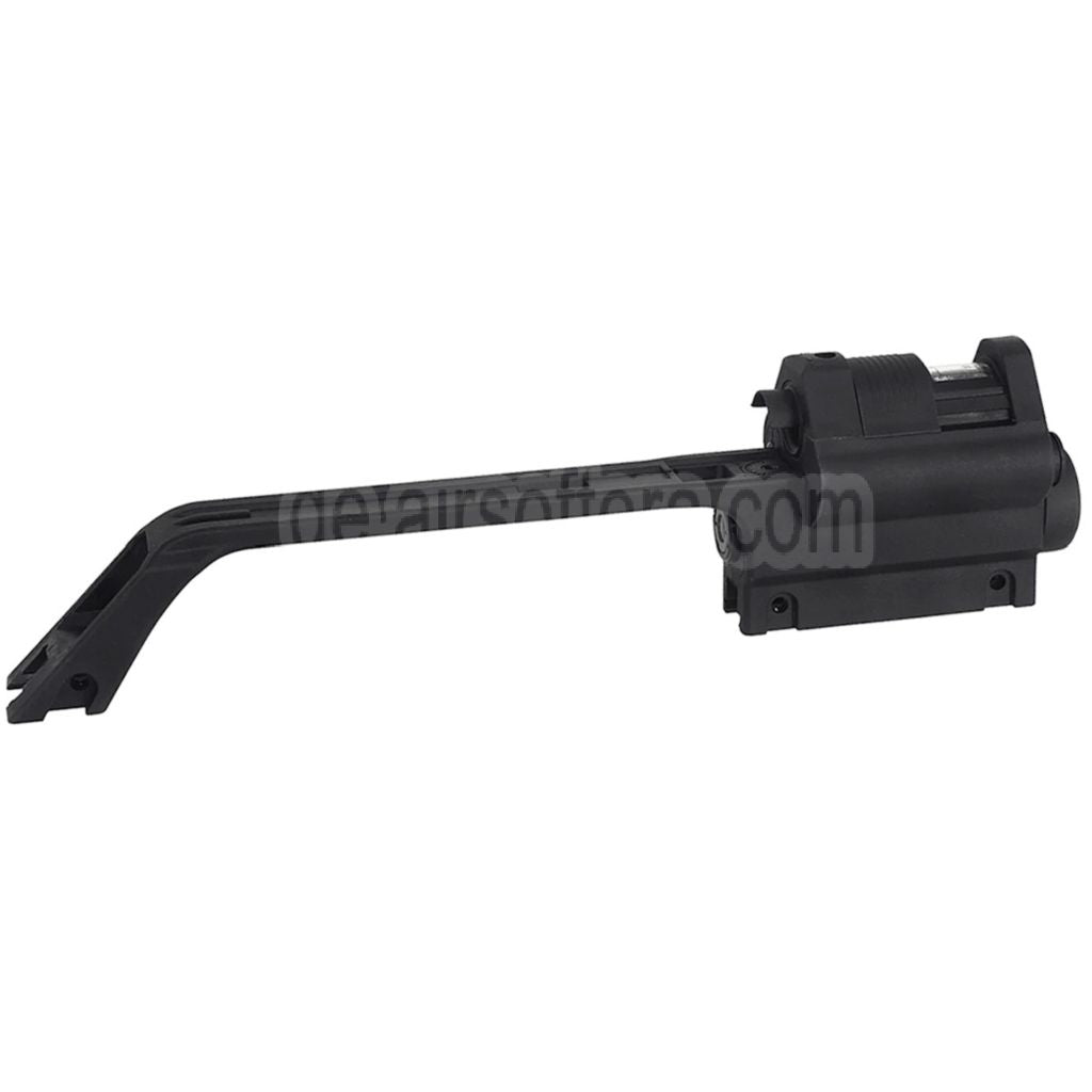 AirsoftEra Tragegriff mit Doppeloptik Visier Geeignet für S&T G36 Serie Gewehre Schwarz
