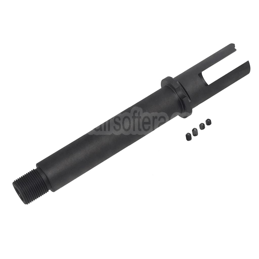 BBT CNC Stahl Außen Lauf -14mm CCW Gegen den Uhrzeigersinn Geeignet für KRYTAC Kriss Vector Serie AEG GBB SMG Gewehre Airsoft Schwarz