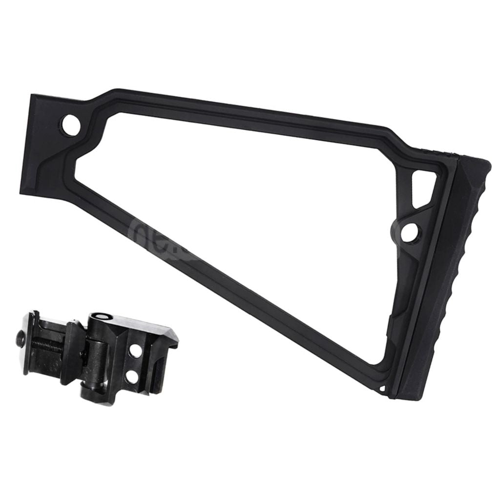 5KU 205mm Aluminum TS-8RP Dreieckiger erhöhter Wangenschaft mit M1913 Adapter Geeignet für 20mm Picatinny Gewehrschaft Adapter Gewehre Airsoft