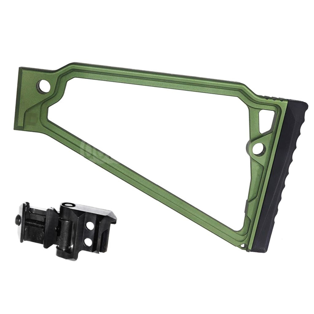 5KU 205mm Aluminum TS-8RP Dreieckiger erhöhter Wangenschaft mit M1913 Adapter Geeignet für 20mm Picatinny Gewehrschaft Adapter Gewehre Airsoft