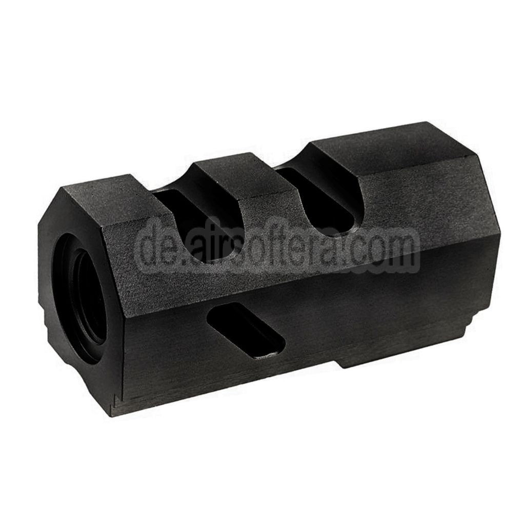Revanchist Airsoft Aluminum Kompensator -14mm CCW Gegen den Uhrzeigersinn Geeignet für Tokyo Marui Hi-Capa Serie GBB Pistolen Airsoft