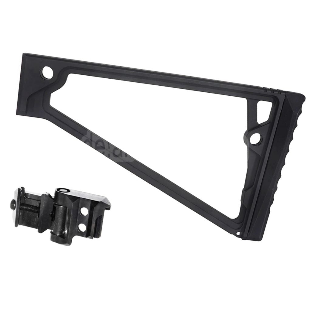 5KU 205mm Aluminum TS-8RP Dreiecksschaft mit M1913 Adapter Geeignet für 20mm Picatinny Gewehrschaft Adapter Gewehre Airsoft