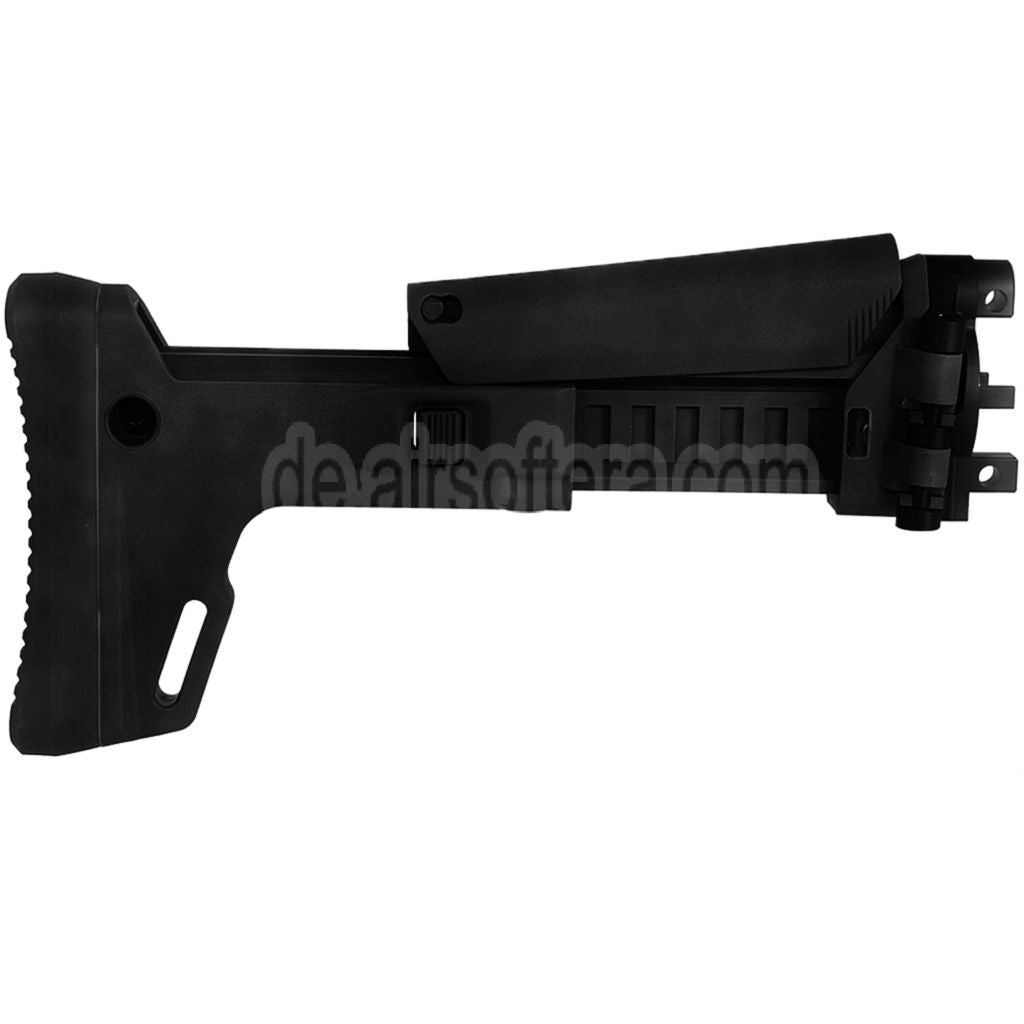 5KU ACR Stil 7-Position Teleskopischer seitlich klappbarer einziehbarer Gewehrschaft Geeignet für CYMA MP5K Serie AEG Gewehre Airsoft