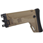 5KU ACR Stil 7-Position Teleskopischer seitlich klappbarer einziehbarer Gewehrschaft Geeignet für CYMA MP5K Serie AEG Gewehre Airsoft