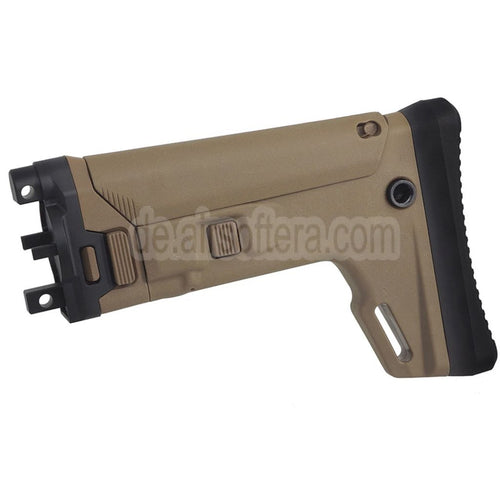 5KU ACR Stil 7-Position Teleskopischer seitlich klappbarer einziehbarer Gewehrschaft Geeignet für CYMA MP5K Serie AEG Gewehre Airsoft