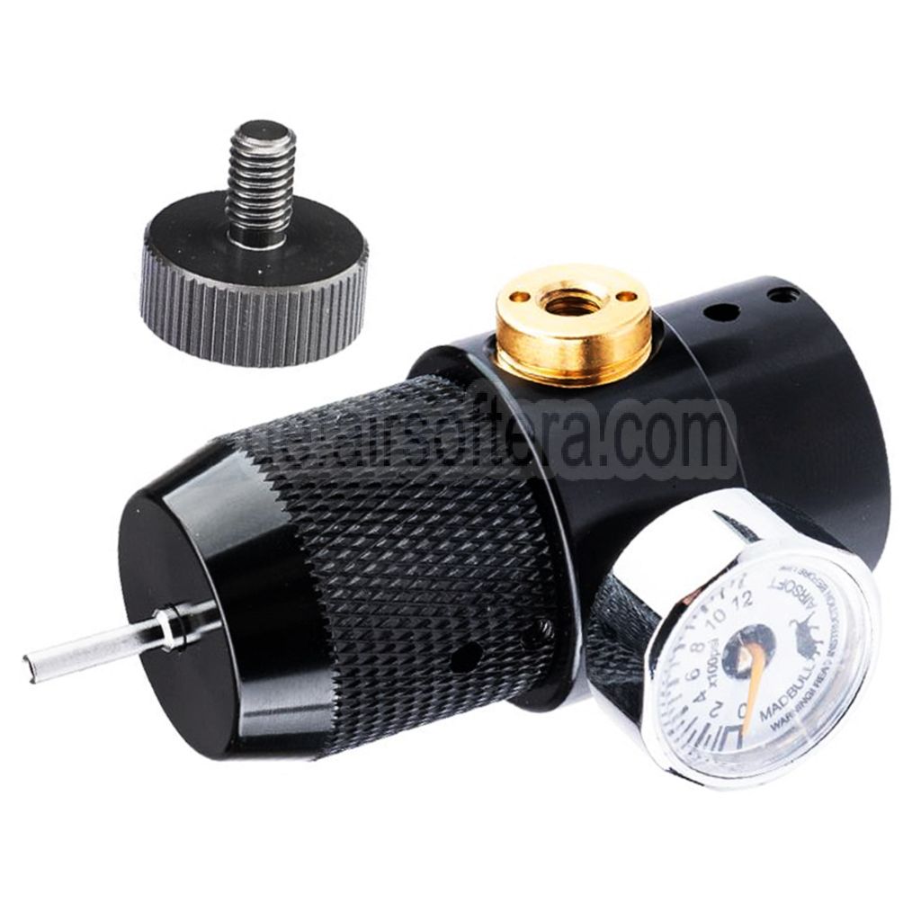 Madbull XM Ladegerät Plus Co2 Adapter mit Einstellbarer Druck Regler und Anzeigemessgerät