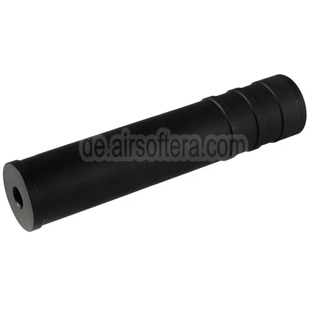 5KU 205mm Aluminum SV SAIGA Schalldämpfer -14mm CCW Gegen den Uhrzeigersinn Gewehre Airsoft Schwarz