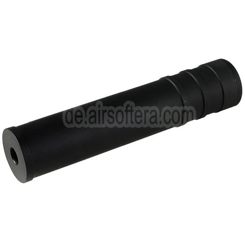 5KU 205mm Aluminum SV SAIGA Schalldämpfer -14mm CCW Gegen den Uhrzeigersinn Gewehre Airsoft Schwarz