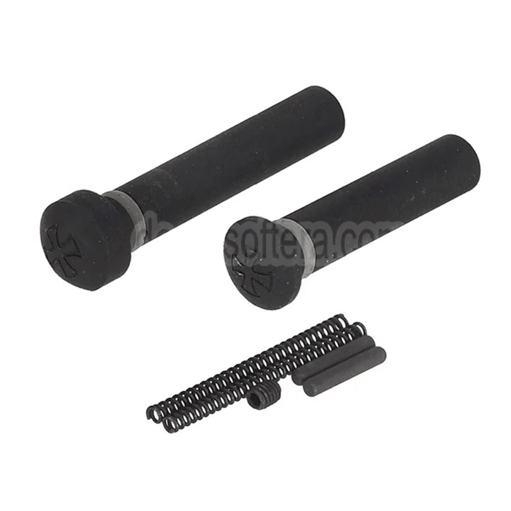 APS EMG Noveske Stahl Abnehmbarer Empfängerstiftsatz Geeignet für APS Phantom Extremis PER ASR Serie M4 M16 AEG Gewehre Airsoft Schwarz