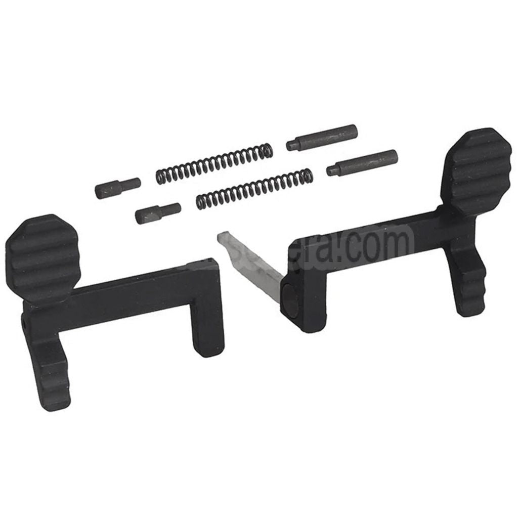 APS EMG Falkor Defense Ambidextrous Verschlussfang Geeignet für APS EMG Falkor Defense Blitz und Recce Serie AEG Gewehre Airsoft Schwarz