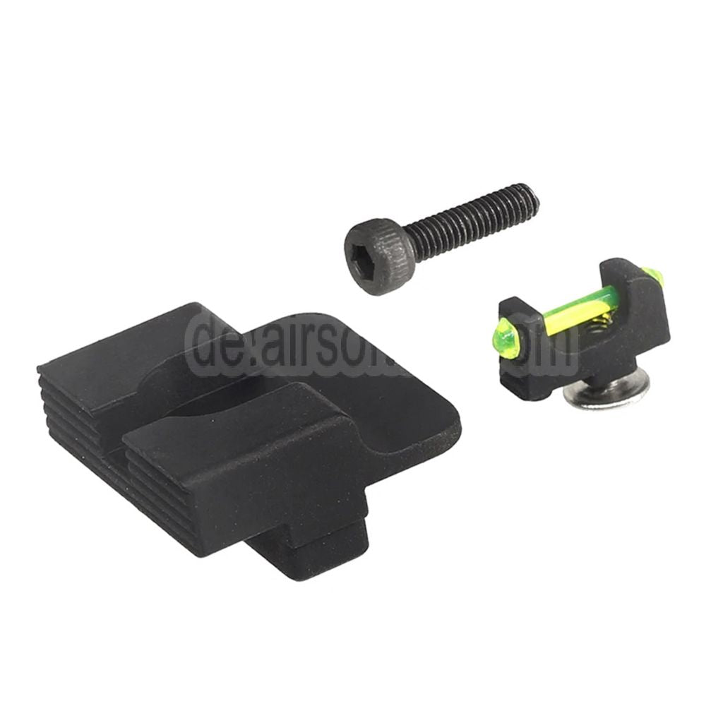 APS Fiberglasvisier Korn Kimme set Geeignet für APS XTP ACP Shark Serie GBB Pistolen Airsoft