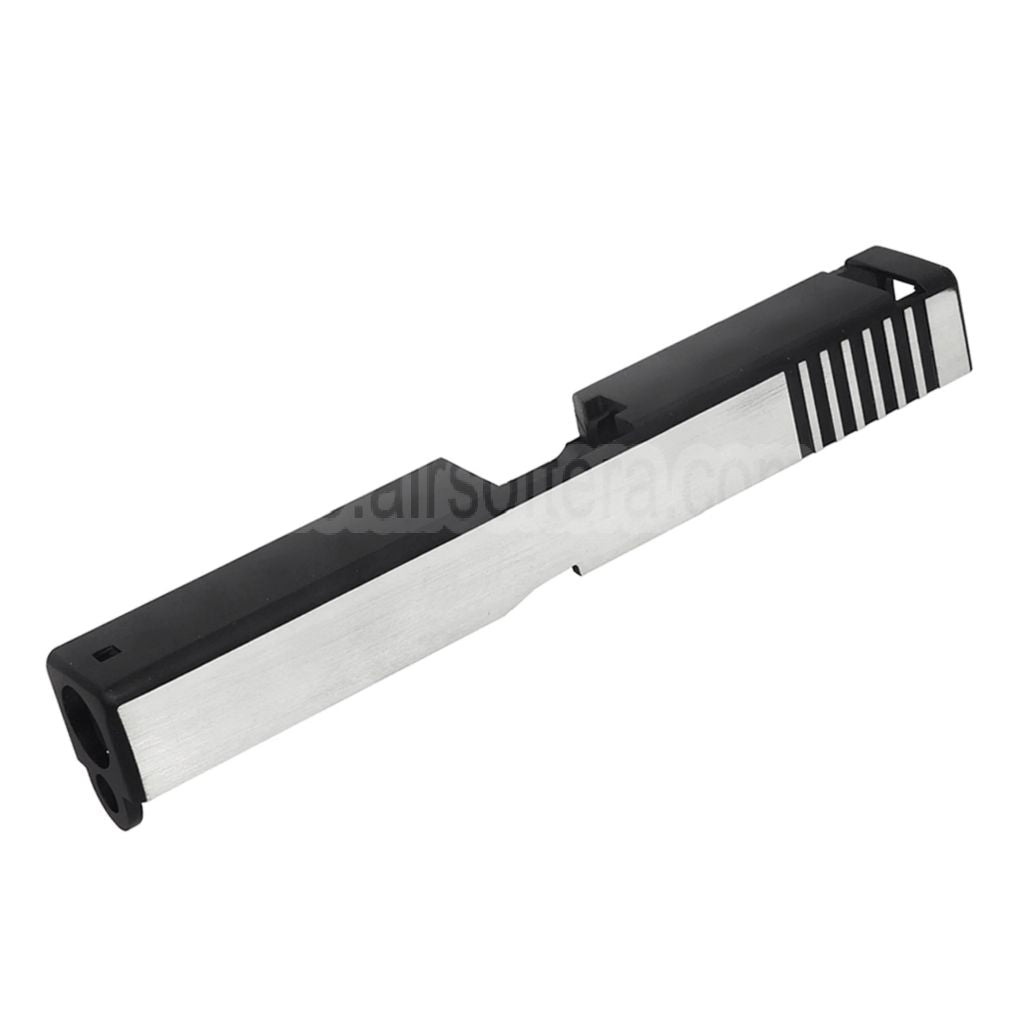 Army Armament Metall Schlitten Geeignet für ARMY R17 G17 GBB Pistolen Airsoft Schwarz/Silber