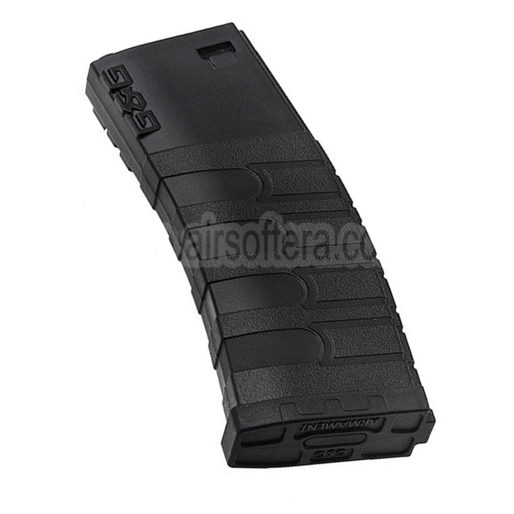 G&G 120rd Polymer Mid-Cap Magazin Geeignet für M4 M16 Serie AEG Gewehre Airsoft Schwarz