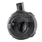 G&G 1730rd Polymer Manuellem Aufzug Trommelmagazin Geeignet für G&G PRK9 Serie AEG Gewehre Airsoft Schwarz