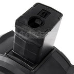 G&G 1730rd Polymer Manuellem Aufzug Trommelmagazin Geeignet für G&G PRK9 Serie AEG Gewehre Airsoft Schwarz