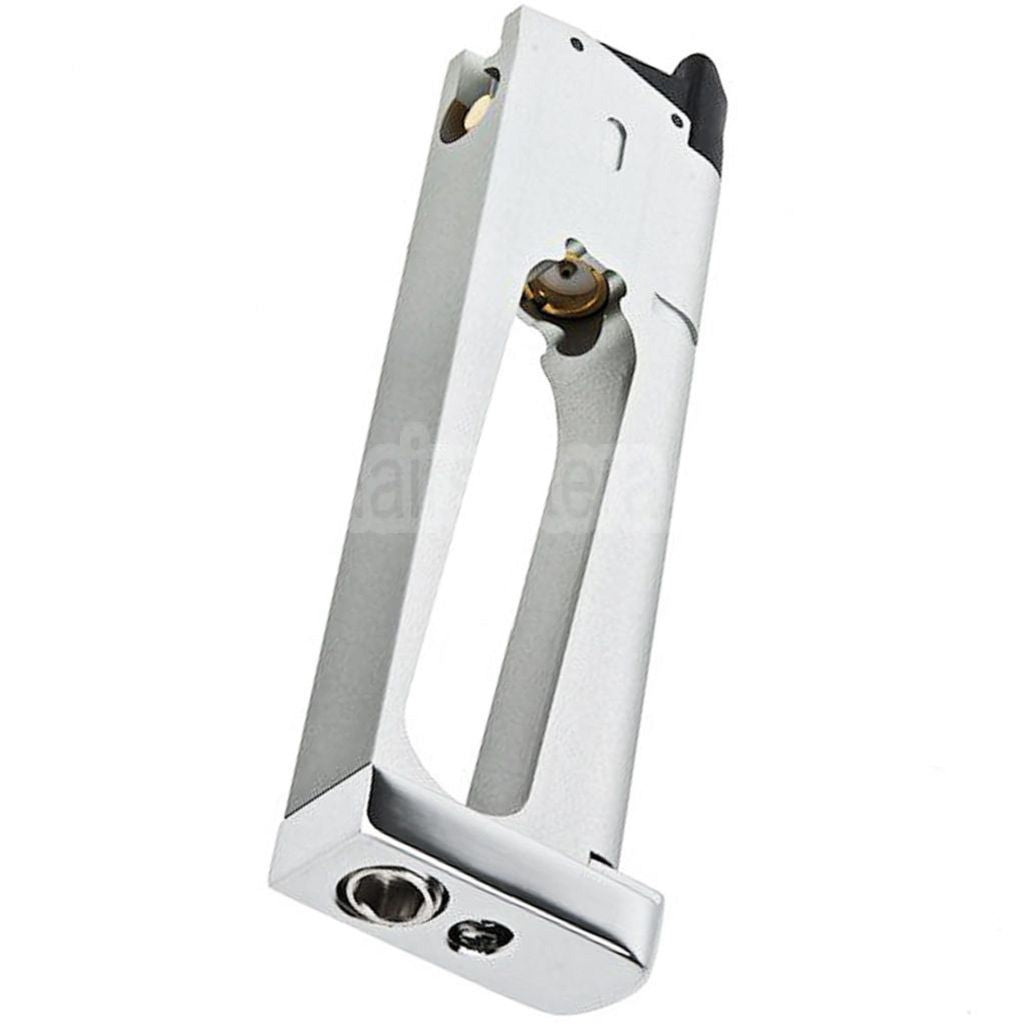 RWA 25rd Co2 Magazin Geeignet für KJ Works RWA GRP Nighthawk Custom War Hawk Serie 1911 GBB Pistolen Airsoft Silber