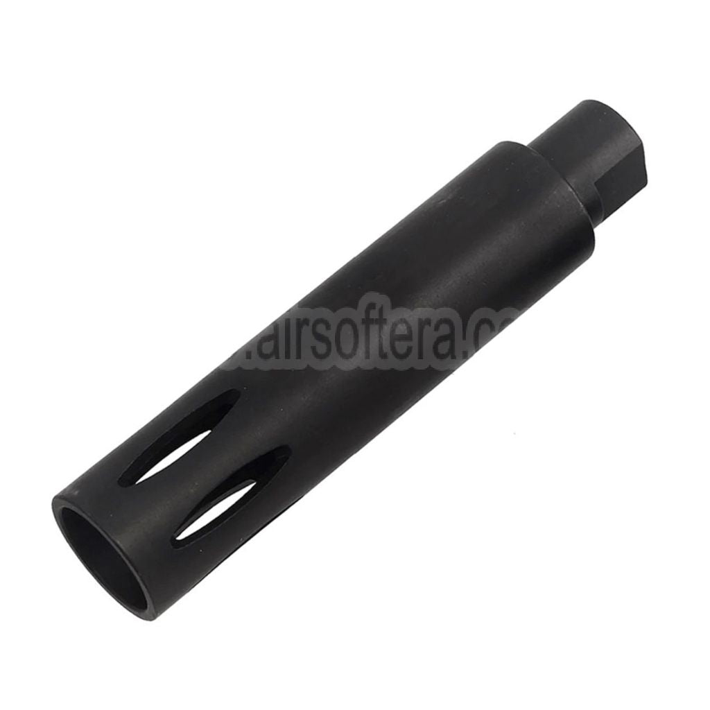 CYMA 113mm XM177 E1 Stil Mündungsfeuerdämpfer Geeignet für -14mm CCW Gegen den Uhrzeigersinn Lauf Gewehre Airsoft Schwarz