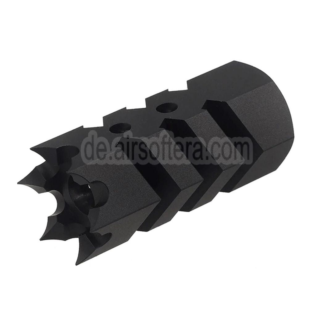 CYMA Crown Of Thorns Mündungsfeuerdämpfer Geeignet für -14mm CCW Gegen den Uhrzeigersinn Lauf Gewehre Airsoft
