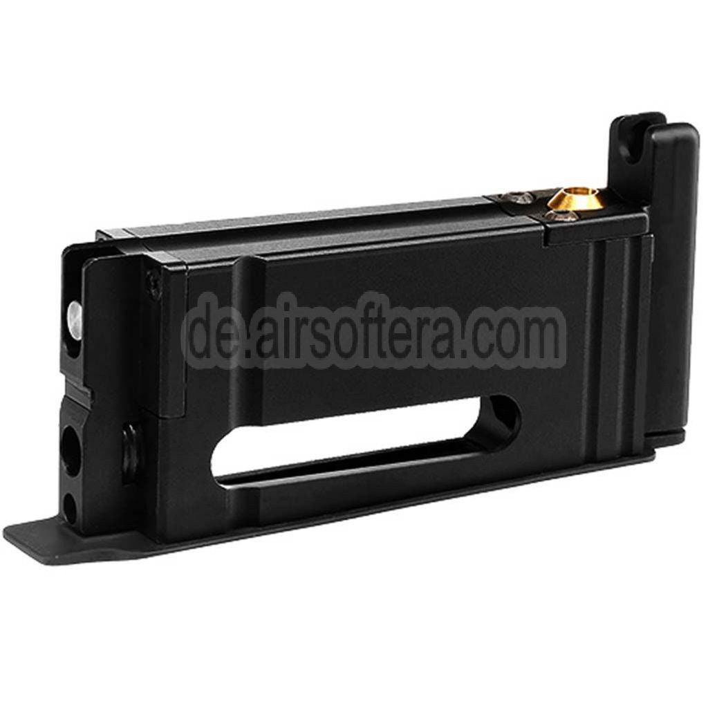 PPS 11rd Co2 Magazin Geeignet für PPS KAR-98K 98K Serie Co2 Bolt Action Scharfschützengewehre Airsoft Schwarz
