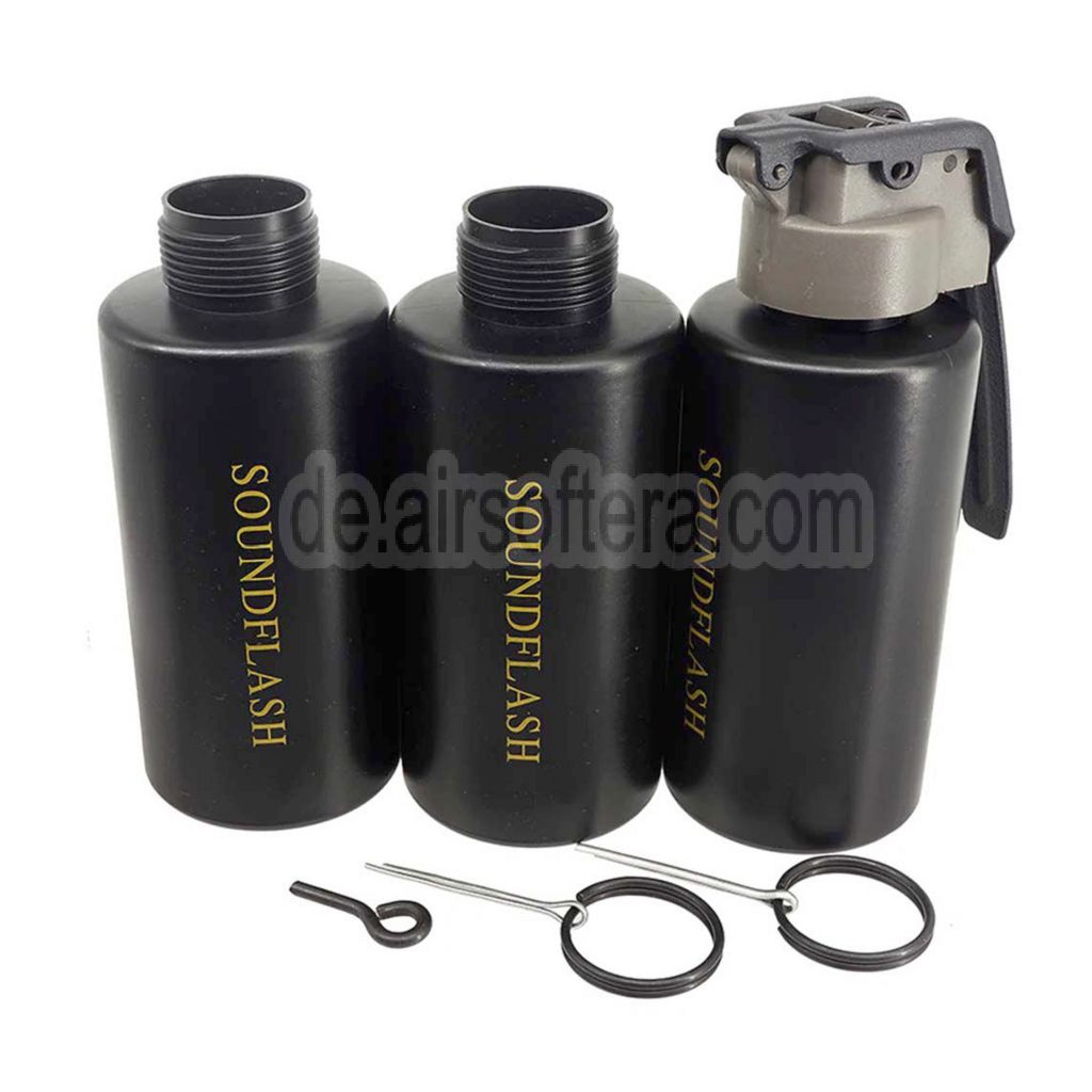 PPS 3pcs Co2 Soundflash Granatenhüllenflasche mit wiederverwendbarem Hauptkern