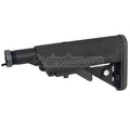 D-Boys 6-Position LMT Stil Special Force Crane Gewehrschaft mit Rohr Geeignet für Tokyo Marui M4 Serie AEG Gewehre Airsoft Schwarz