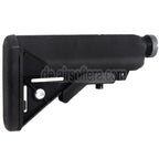 D-Boys 6-Position LMT Stil Special Force Crane Gewehrschaft mit Rohr Geeignet für Tokyo Marui M4 Serie AEG Gewehre Airsoft Schwarz