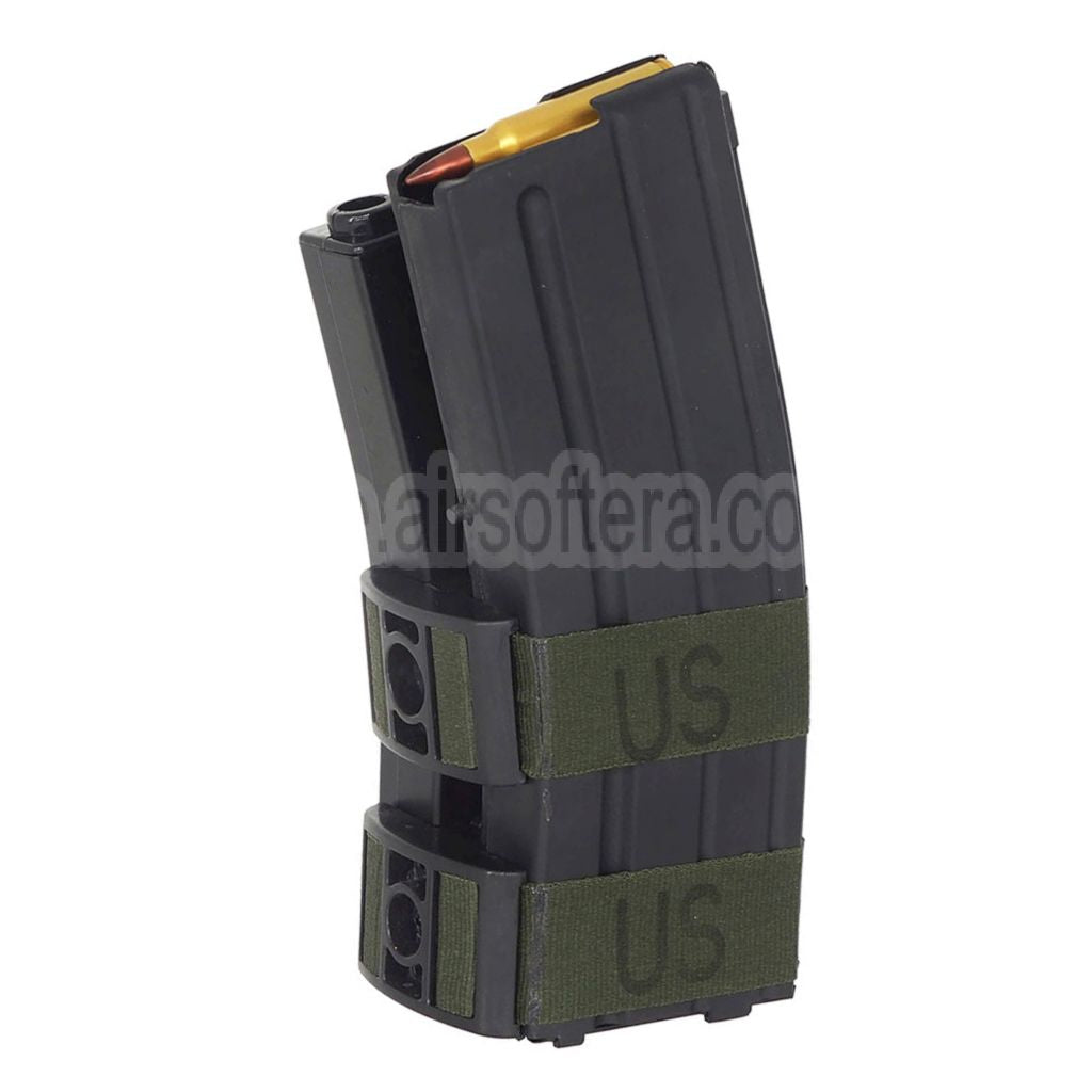 BATTLEAXE 800rd Elektrisches Doppel Magazin mit Platzpatrone Geeignet für M4 M16 Serie AEG Gewehre Airsoft