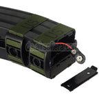 BATTLEAXE 800rd Elektrisches Doppel Magazin mit Platzpatrone Geeignet für M4 M16 Serie AEG Gewehre Airsoft