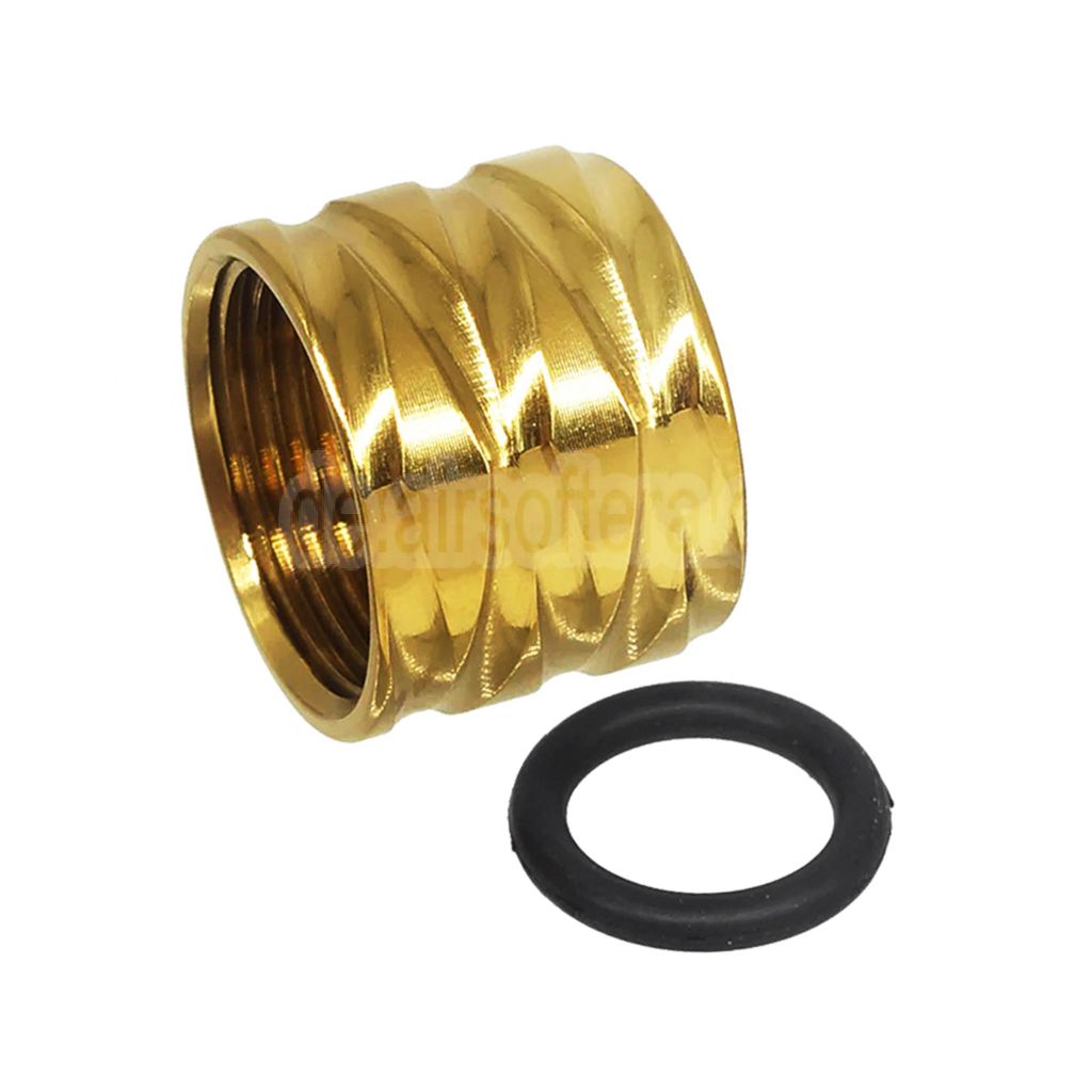 5KU Rhombus Knurled Laufgewinde Schutzabdeckung Geeignet für -14mm CCW gegen den Uhrzeigersinn Pistolen Airsoft