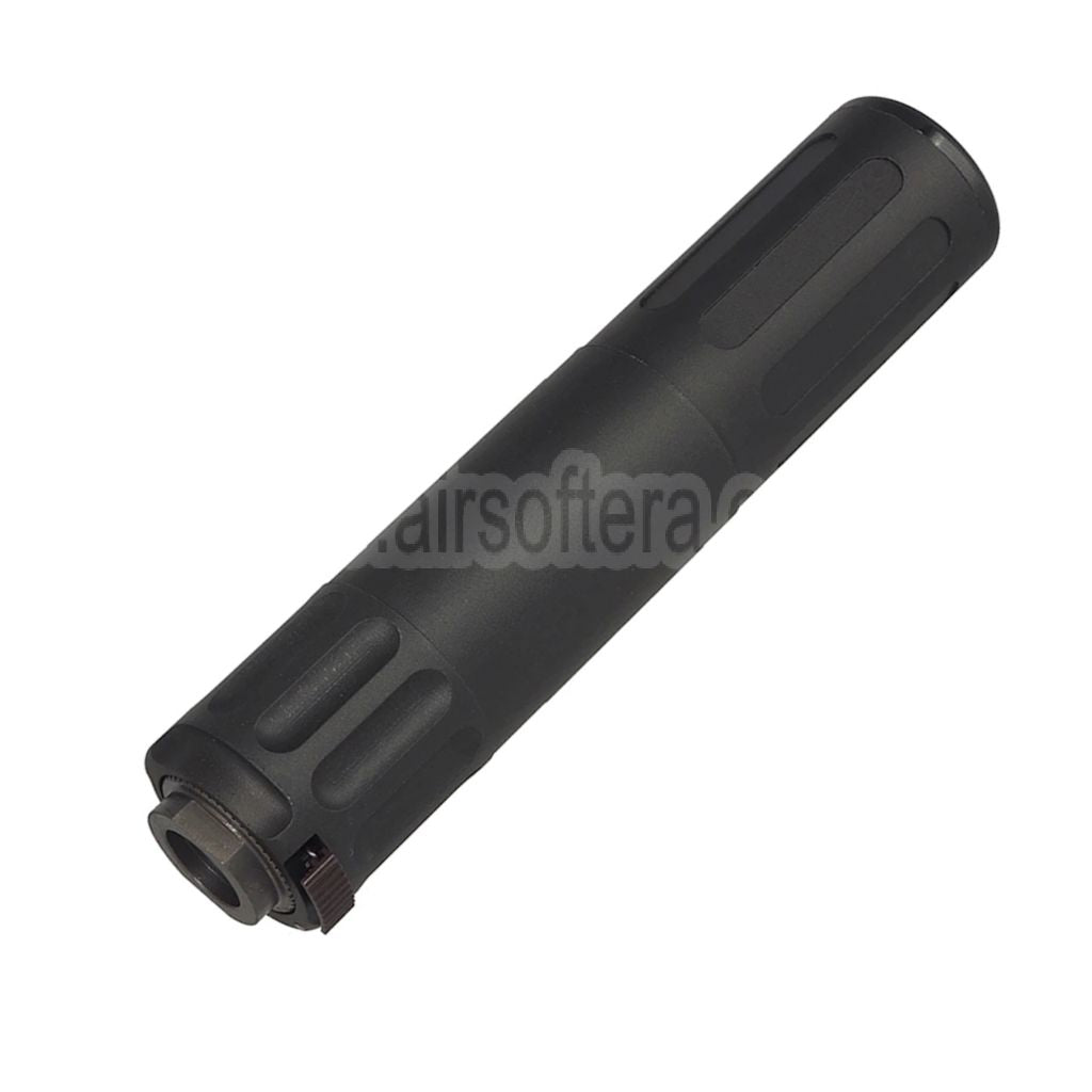 5KU 170mm AAC SR5 Stil QD Schalldämpfer mit 3-Zinken Mündungsfeuerdämpfer Geeignet für -14mm CCW Gegen den Uhrzeigersinn Lauf Gewehre Airsoft
