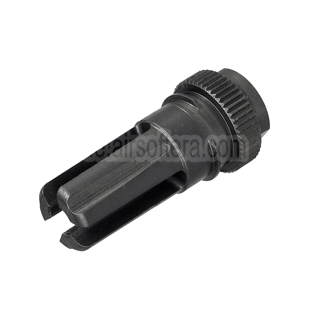 5KU 170mm AAC SR5 Stil QD Schalldämpfer mit 3-Zinken Mündungsfeuerdämpfer Geeignet für -14mm CCW Gegen den Uhrzeigersinn Lauf Gewehre Airsoft
