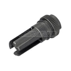 5KU 195mm AAC SR7 Stil QD Schalldämpfer mit 3-Zinken Mündungsfeuerdämpfer Geeignet für -14mm CCW Gegen den Uhrzeigersinn Lauf Gewehre Airsoft