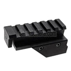 KSC 20mm Picatinny Schienen Zielfernrohrmontagebasis Geeignet für KSC M11 Serie GBB SMG Gewehre Airsoft Schwarz
