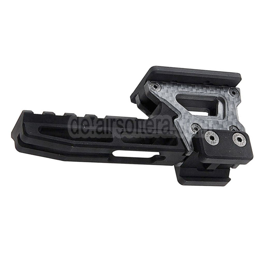 Revanchist Airsoft 226 Zoll Modulare Optikhalterung V2 Geeignet für Amphibious RMR Docter Leuchtpunktvisierhalterung und Lasergeräte Riser Schwarz