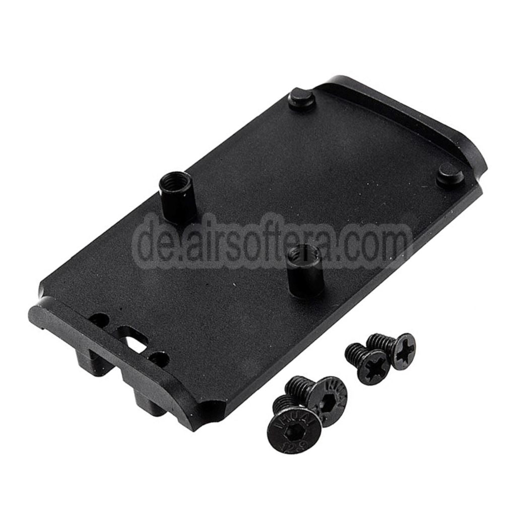 BOMBER AIRSOFT RMR Stil Optikhalterung Geeignet für Tokyo Marui G17 Gen5 MOS Serie GBB Pistolen Airsoft Schwarz