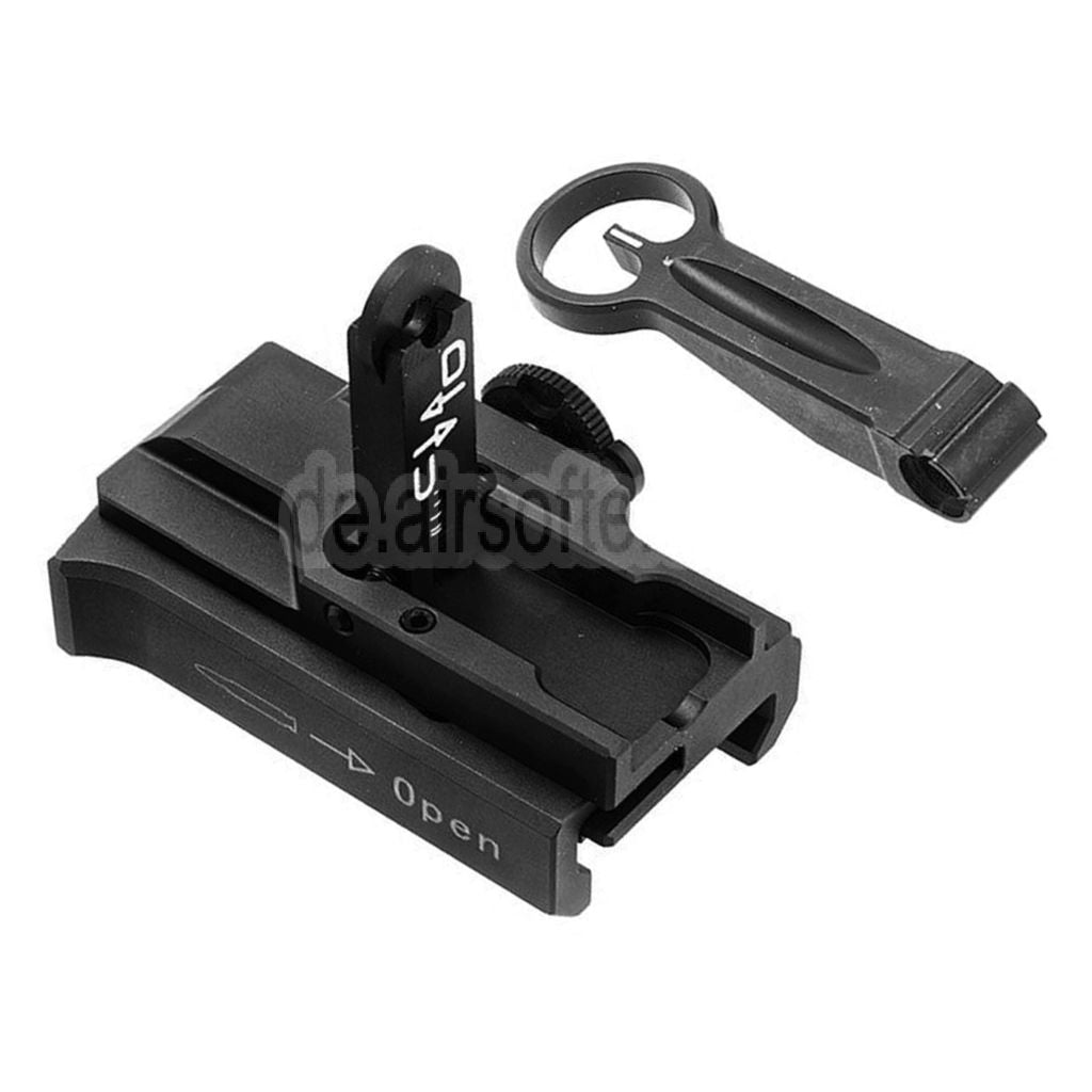 Guns Modify GM CNC Aluminum 416 A5 Stil Schnellablösung Hochklappen visiere Geeignet für Tokyo Marui M4 Serie MWS GBB Gewehre Airsoft