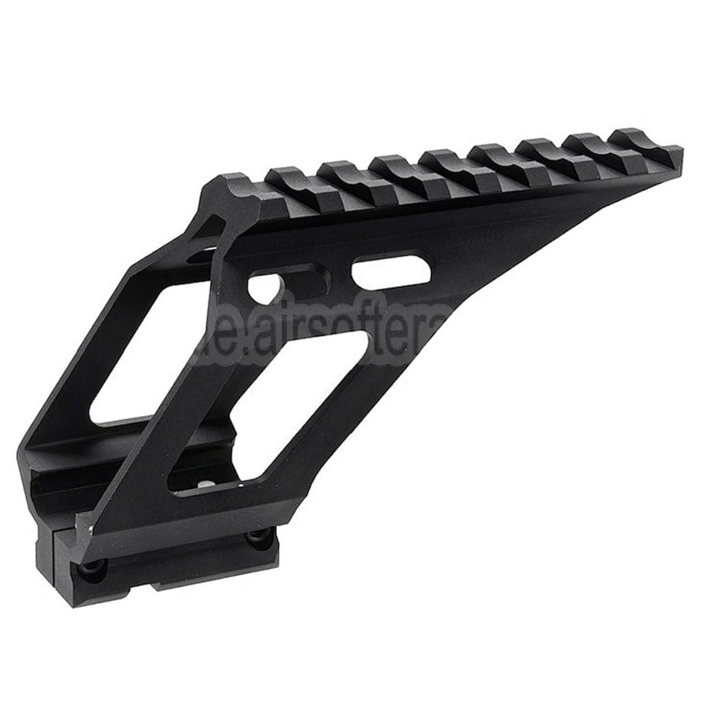 Novritsch CNC Aluminium 20mm Oberschiene geeignet für GBB-Pistolen der SSP1 SSP2 Serie Airsoft Schwarz